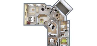 Terrain et maison à Vergt en Dordogne (24) de 146 m² à vendre au prix de 261000€ - 4