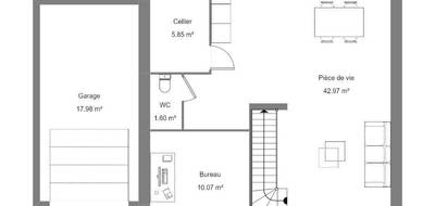 Terrain et maison à Druye en Indre-et-Loire (37) de 80 m² à vendre au prix de 288000€ - 4