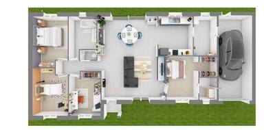 Terrain et maison à Ardentes en Indre (36) de 130 m² à vendre au prix de 222860€ - 2