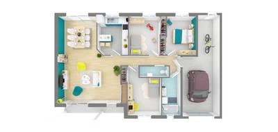 Terrain et maison à Dun-sur-Auron en Cher (18) de 100 m² à vendre au prix de 170091€ - 4