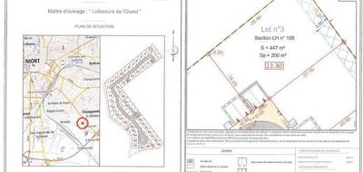 Terrain à Niort en Deux-Sèvres (79) de 447 m² à vendre au prix de 60345€ - 1