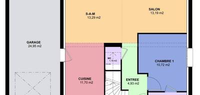 Terrain et maison à Lorry-Mardigny en Moselle (57) de 92 m² à vendre au prix de 259000€ - 4