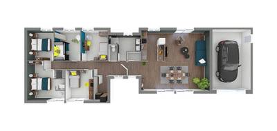 Terrain et maison à Vion en Sarthe (72) de 109 m² à vendre au prix de 228101€ - 4