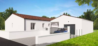 Terrain et maison à Cherves-Richemont en Charente (16) de 140 m² à vendre au prix de 308800€ - 1