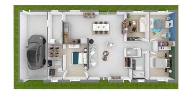 Terrain et maison à Levroux en Indre (36) de 118 m² à vendre au prix de 208000€ - 2