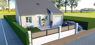 Terrain et maison à Beaumont-en-Véron en Indre-et-Loire (37) de 100 m² à vendre au prix de 259500€ - 1