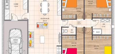 Terrain et maison à Erdre-en-Anjou en Maine-et-Loire (49) de 100 m² à vendre au prix de 245000€ - 4