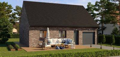 Terrain et maison à Aibes en Nord (59) de 71 m² à vendre au prix de 208100€ - 1