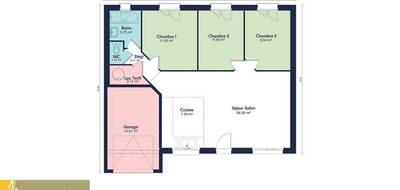 Terrain et maison à Escurolles en Allier (03) de 75 m² à vendre au prix de 150925€ - 3