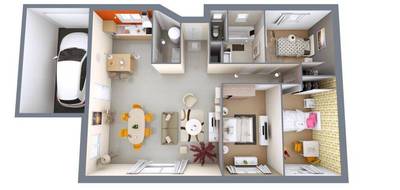 Terrain et maison à Capian en Gironde (33) de 90 m² à vendre au prix de 236078€ - 3