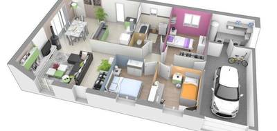 Terrain et maison à Viriat en Ain (01) de 91 m² à vendre au prix de 259000€ - 4