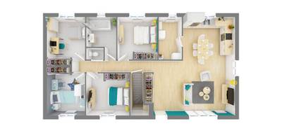 Terrain et maison à Sainte-Feyre en Creuse (23) de 93 m² à vendre au prix de 270805€ - 3