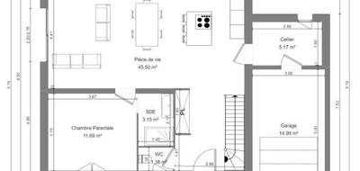 Terrain et maison à Véretz en Indre-et-Loire (37) de 120 m² à vendre au prix de 345000€ - 3