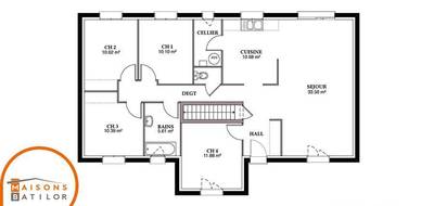 Terrain et maison à Évans en Jura (39) de 112 m² à vendre au prix de 234340€ - 4