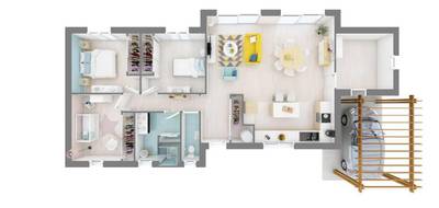 Terrain et maison à Le Taillan-Médoc en Gironde (33) de 106 m² à vendre au prix de 424800€ - 4