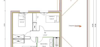 Terrain et maison à Villars-les-Dombes en Ain (01) de 100 m² à vendre au prix de 299000€ - 2