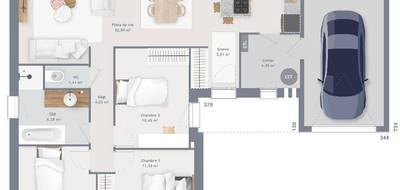 Terrain et maison à Sainghin-en-Weppes en Nord (59) de 89 m² à vendre au prix de 329000€ - 2