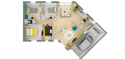 Terrain et maison à Angers en Maine-et-Loire (49) de 97 m² à vendre au prix de 251077€ - 4