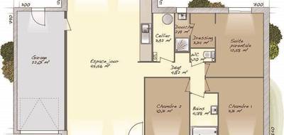 Terrain et maison à Appeville-Annebault en Eure (27) de 100 m² à vendre au prix de 250200€ - 4