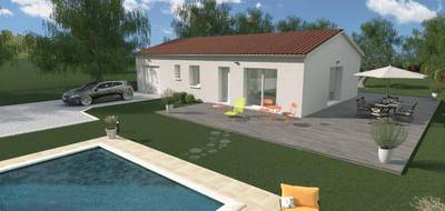 Terrain et maison à Champdieu en Loire (42) de 80 m² à vendre au prix de 267000€ - 1