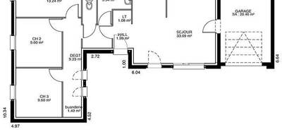 Terrain et maison à Saint-Doulchard en Cher (18) de 109 m² à vendre au prix de 325140€ - 3