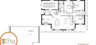 Terrain et maison à Champvans en Jura (39) de 106 m² à vendre au prix de 234480€ - 4