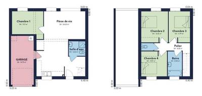 Terrain et maison à Chemin en Jura (39) de 95 m² à vendre au prix de 222000€ - 4