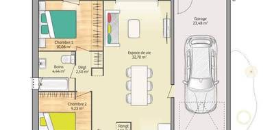 Terrain et maison à Gisors en Eure (27) de 60 m² à vendre au prix de 217000€ - 4