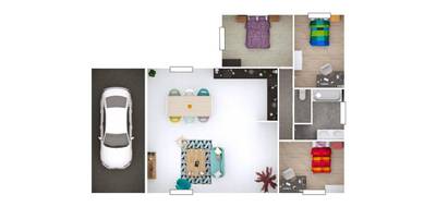 Terrain et maison à La Tour-du-Pin en Isère (38) de 93 m² à vendre au prix de 360000€ - 3