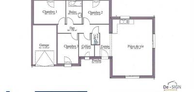 Terrain et maison à Saint-Martin-le-Châtel en Ain (01) de 93 m² à vendre au prix de 225370€ - 4