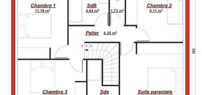 Terrain et maison à Suresnes en Hauts-de-Seine (92) de 125 m² à vendre au prix de 1394700€ - 4