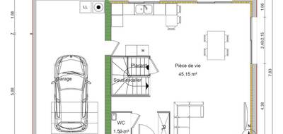 Terrain et maison à Saint-Chef en Isère (38) de 92 m² à vendre au prix de 317000€ - 4