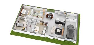 Terrain et maison à Déols en Indre (36) de 108 m² à vendre au prix de 214000€ - 2