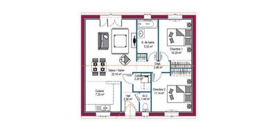 Terrain et maison à Bordeaux en Gironde (33) de 64 m² à vendre au prix de 301106€ - 4