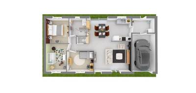 Terrain et maison à Villedieu-sur-Indre en Indre (36) de 82 m² à vendre au prix de 187860€ - 2