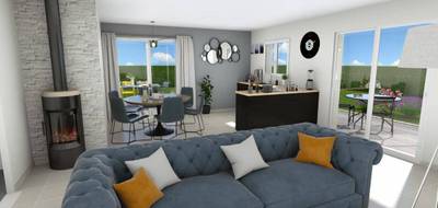 Terrain et maison à Péronnas en Ain (01) de 80 m² à vendre au prix de 235900€ - 1