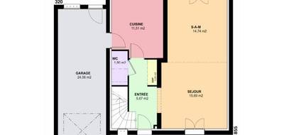 Terrain et maison à Antilly en Moselle (57) de 101 m² à vendre au prix de 359000€ - 4