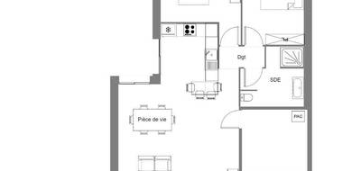 Terrain et maison à Challans en Vendée (85) de 70 m² à vendre au prix de 232400€ - 4
