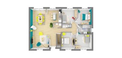 Terrain et maison à Le Manoir en Eure (27) de 97 m² à vendre au prix de 229564€ - 4