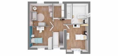 Terrain et maison à Salins-les-Bains en Jura (39) de 119 m² à vendre au prix de 240690€ - 4