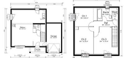 Terrain et maison à Loyettes en Ain (01) de 94 m² à vendre au prix de 329400€ - 2