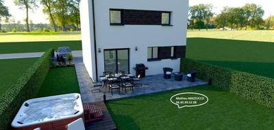 Terrain et maison à Gœulzin en Nord (59) de 80 m² à vendre au prix de 239679€ - 2