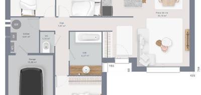 Terrain et maison à Vion en Sarthe (72) de 85 m² à vendre au prix de 219210€ - 4