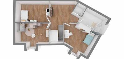 Terrain et maison à Salins-les-Bains en Jura (39) de 109 m² à vendre au prix de 219050€ - 4