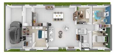 Terrain et maison à Issoudun en Indre (36) de 118 m² à vendre au prix de 255435€ - 2