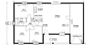 Terrain et maison à Lagnieu en Ain (01) de 95 m² à vendre au prix de 274000€ - 2