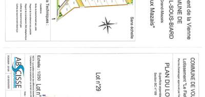 Terrain à Vouneuil-sous-Biard en Vienne (86) de 567 m² à vendre au prix de 54500€ - 2