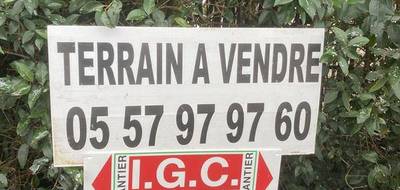 Terrain à Baron en Gironde (33) de 480 m² à vendre au prix de 89500€ - 2