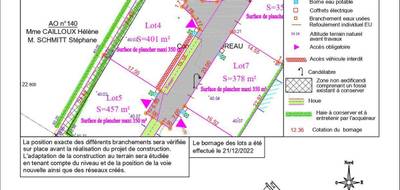 Terrain à Prahecq en Deux-Sèvres (79) de 401 m² à vendre au prix de 43000€ - 1