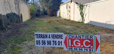 Terrain à Pessac en Gironde (33) de 477 m² à vendre au prix de 270000€ - 1